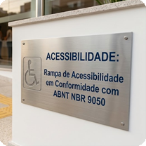 Rampa de acessibilidade NBR 9050